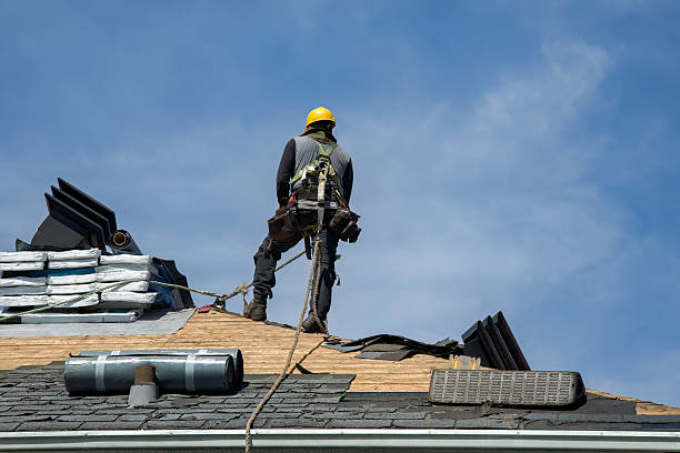Professional Roofing technician working in Woodville, VA